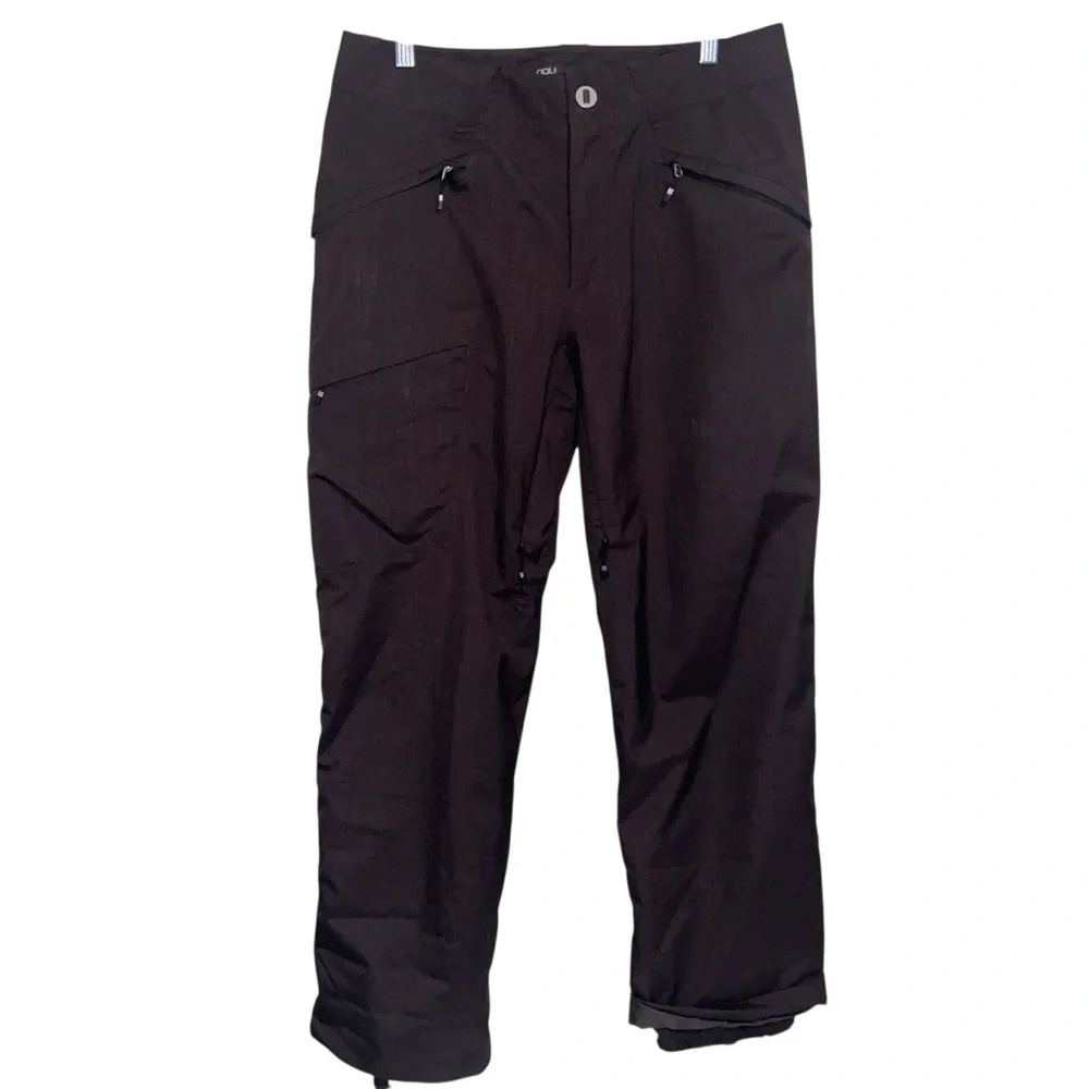 Nau Ski Pants Size 32 Pockets Outdoor Skiing Snowboarding Winter Brown